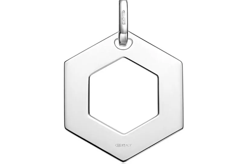Anhänger Hexagon - 925 Silber