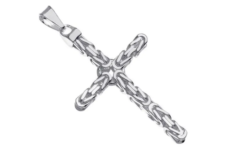 Anhänger Kreuz Königskette 3,5mm - 925 Silber