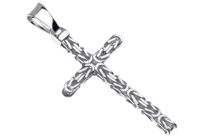 Anhänger Kreuz Königskette 5mm - 925 Silber