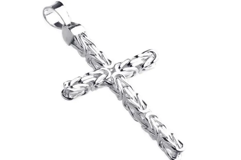 Anhänger Kreuz Königskette 7,5mm - 925 Silber