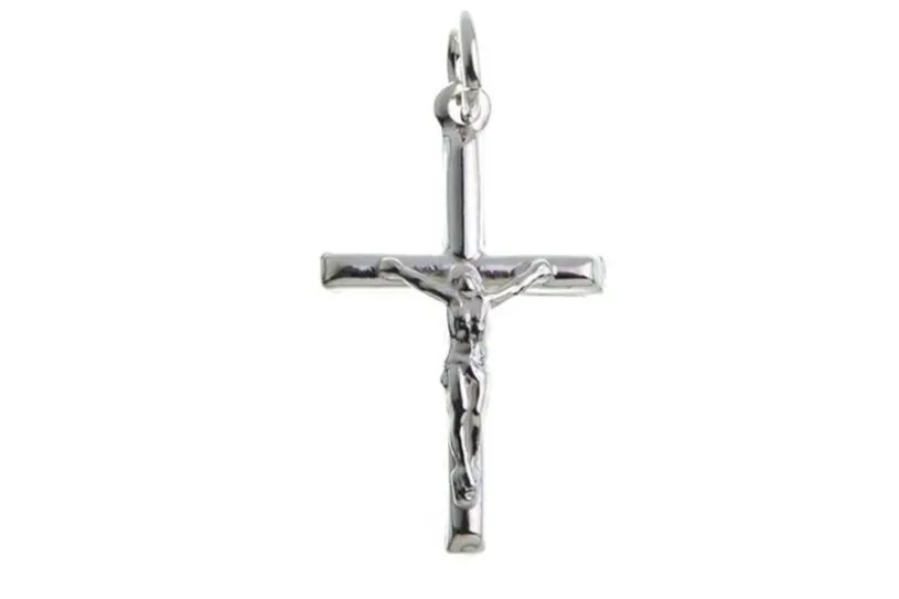 Anhänger Kreuz mit Jesus - 925 Silber