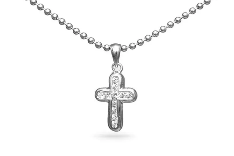 Anhänger Kreuz Zirkonia - 925 Silber