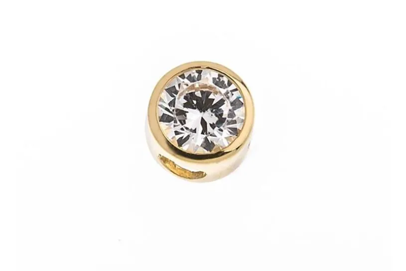 Anhänger mit Zirkonia - 585 Gelbgold FLStein