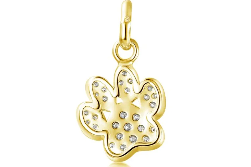 Anhänger Pfote,  SJR - 333 Gold