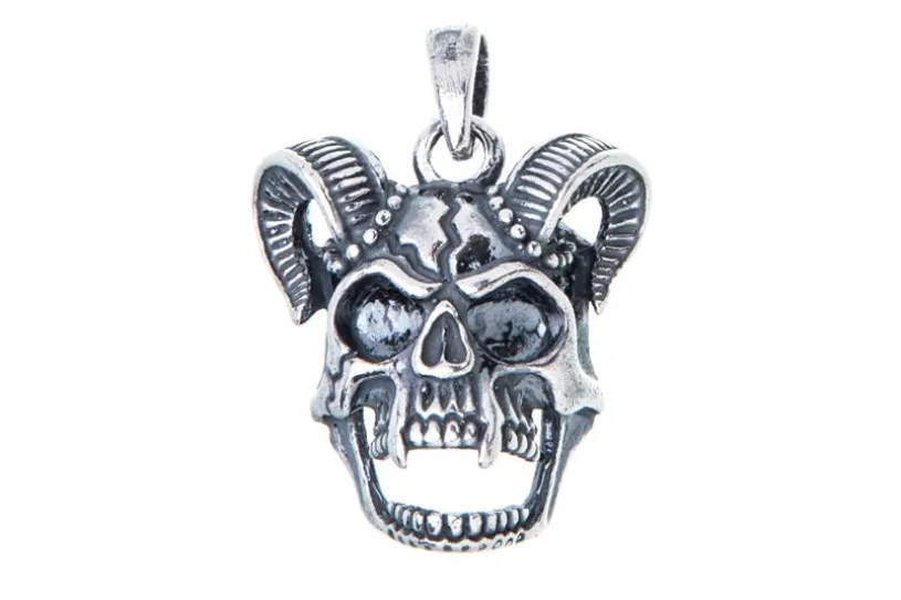 Anhänger Skull, Totenkopf, 072LU593 - 925 Silber 072LU593
