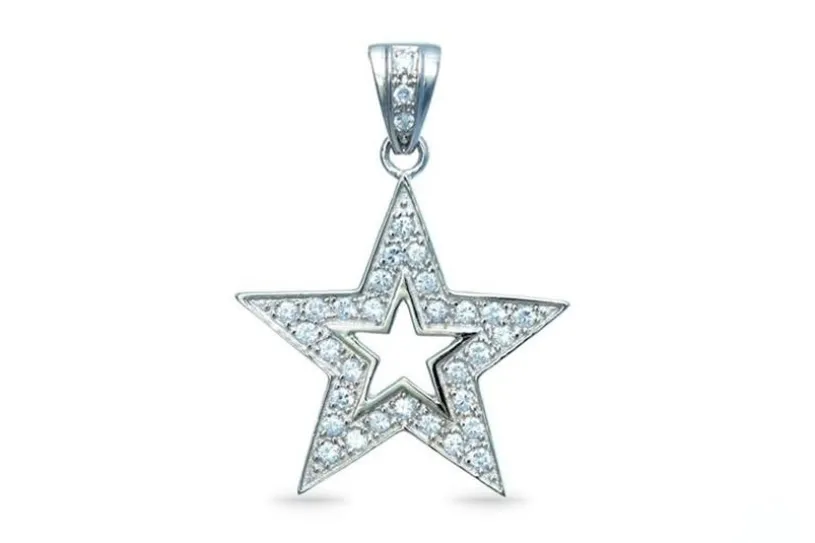 Anhänger Stern - 925 Silber