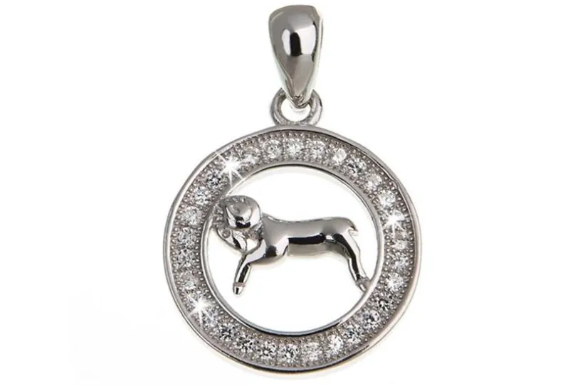 Anhänger Sternzeichen - 925 Silber -Widder-