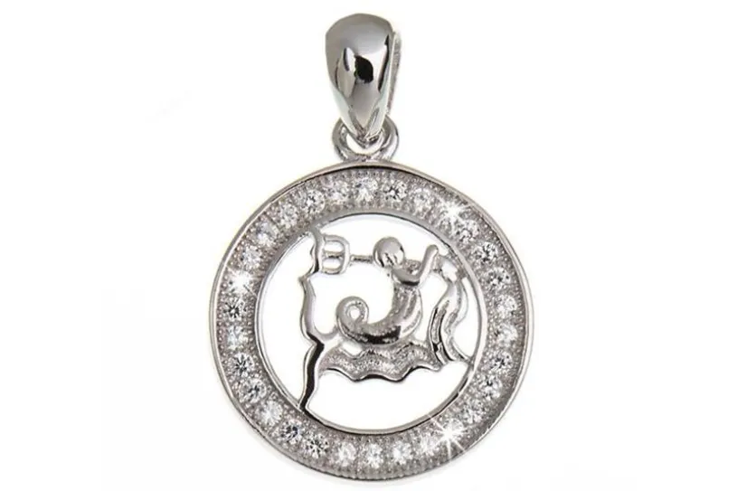 Anhänger Sternzeichen - 925 Silber -Wassermann-