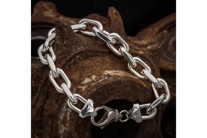 Ankerkette Armband 12mm - 925 Silber