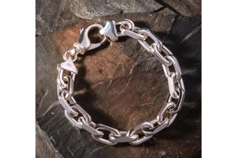 Ankerkette Armband 12mm - 925 Silber