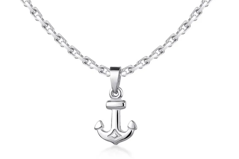 Ankerkette 2,6mm mit Anker - 925 Silber