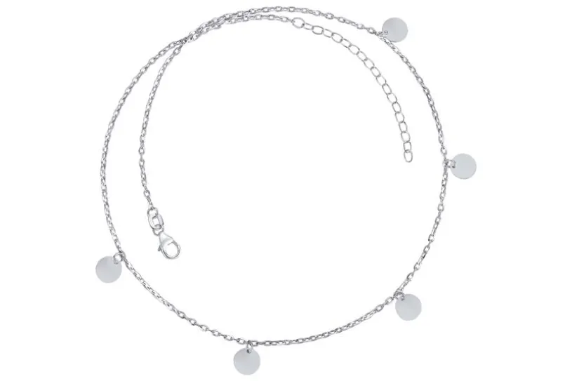 Ankerkette 1,7mm mit Plättchen - 925 Silber - 43cm