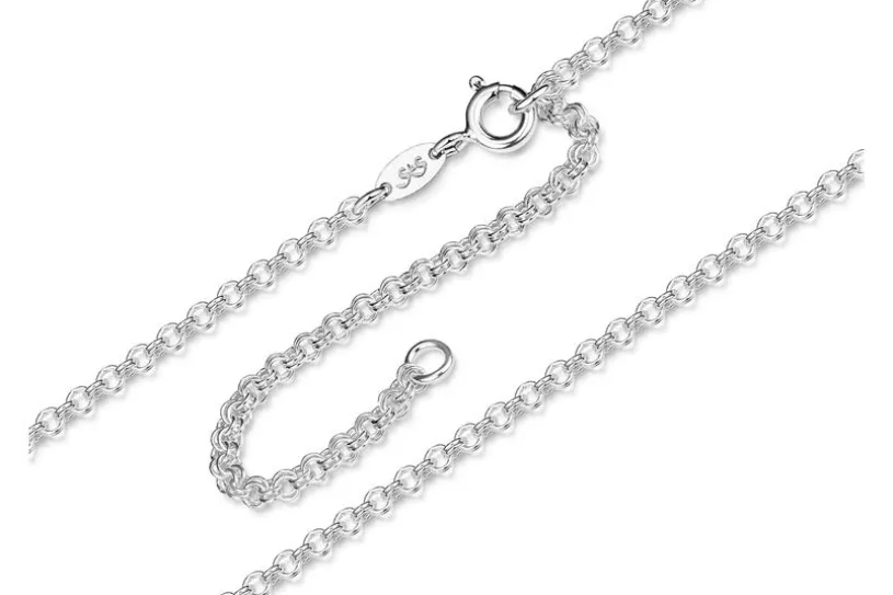 Bauchkette Doppelerbse 2,4mm- 925 Silber
