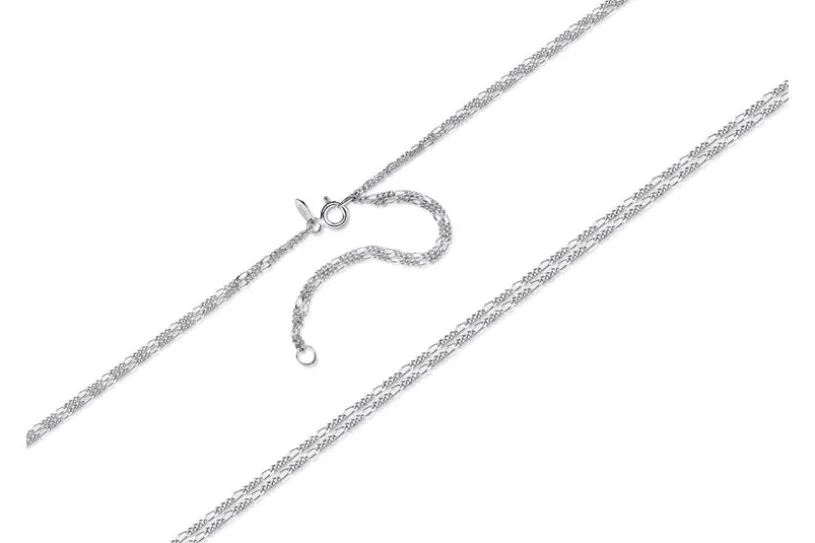 Bauchkette Figaro, 2reihig 1,4mm - 925 Silber