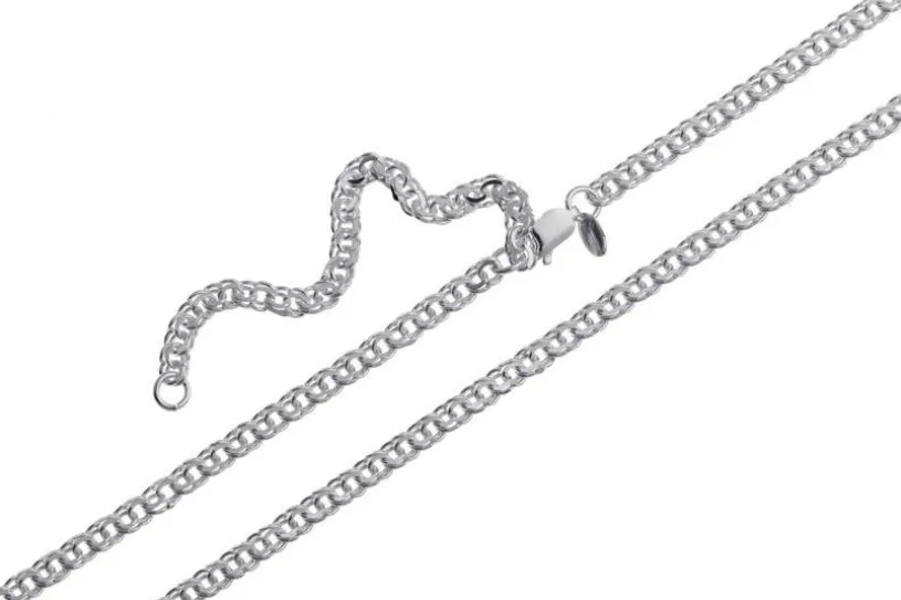 Bauchkette Garibaldi 3,6mm - 925 Silber