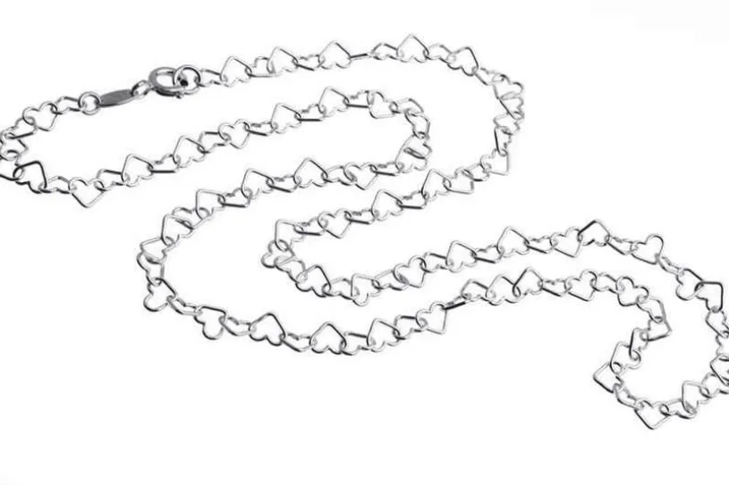 Bauchkette Herzen - 925 Silber