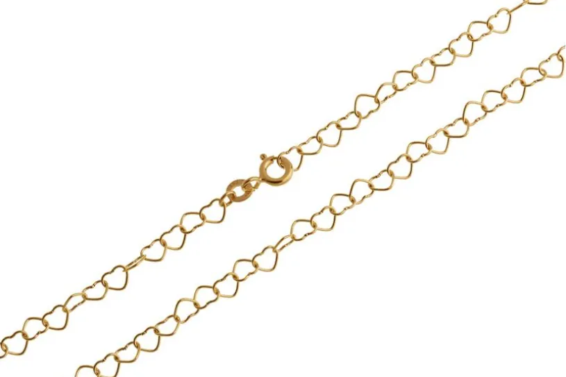 Bauchkette Herzen klein - 333 Gold