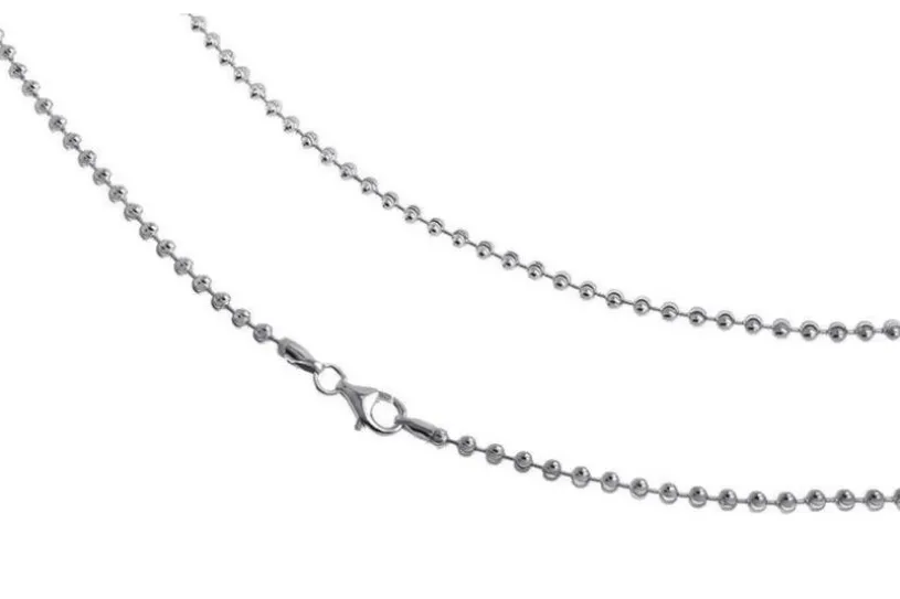 Bauchkette Kugelkette, geschliffen 3mm - 925 Silber