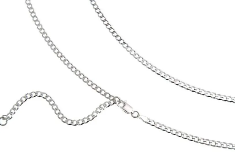 Bauchkette Panzer 3mm - 925 Silber
