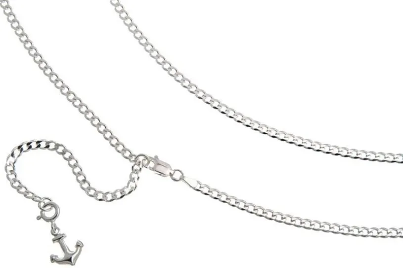 Bauchkette Panzer 3mm - 925 Silber