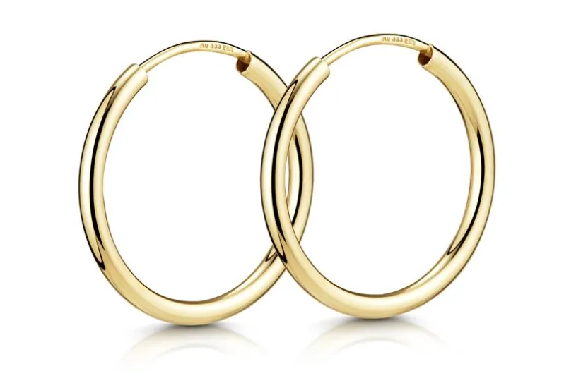 Creolen, Durchmesser 30mm  - echt 333 Gold 30mm