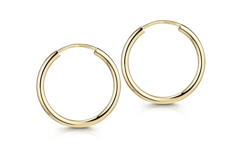 Creolen, Durchmesser 15mm  - echt 333 Gold 15mm