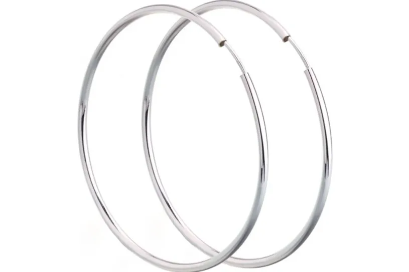 Creolen, Durchmesser wählbar von 20-100mm,  925 Silber = 50mm