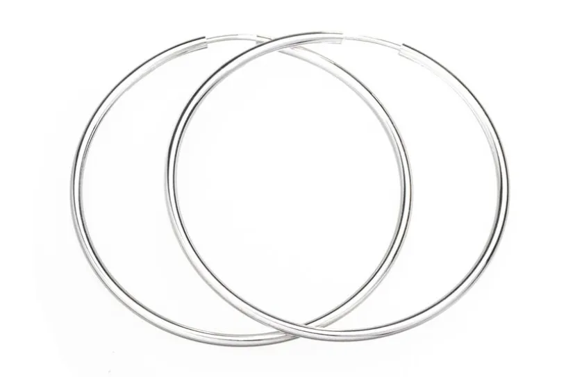 Creolen, Durchmesser wählbar von 20-100mm,  925 Silber = 50mm