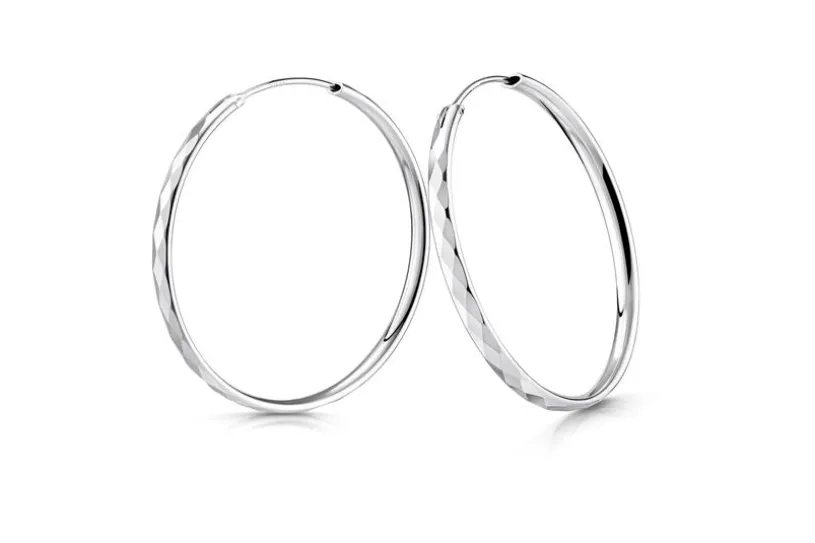 Creolen, Durchmesser wählbar von 40-80mm, 925 Silber = 50mm