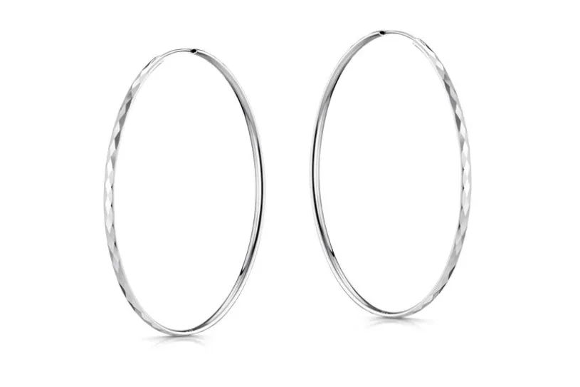 Creolen, Durchmesser wählbar von 40-80mm,  925 Silber = 60mm