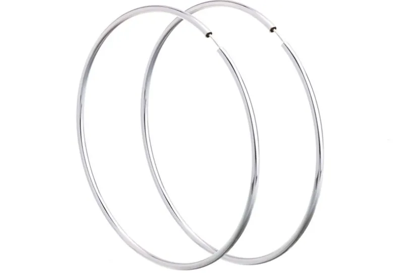 Creolen, Durchmesser wählbar von 20-100mm,  925 Silber = 80mm
