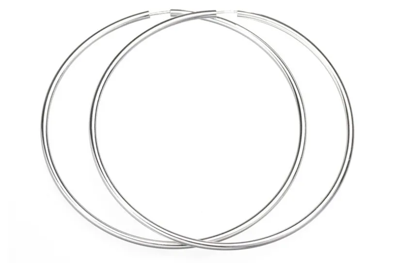 Creolen, Durchmesser wählbar von 20-100mm,  925 Silber = 80mm