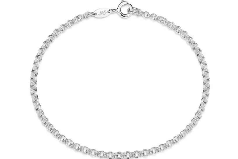 Doppelerbskette Armband 2,4mm - 925 Silber