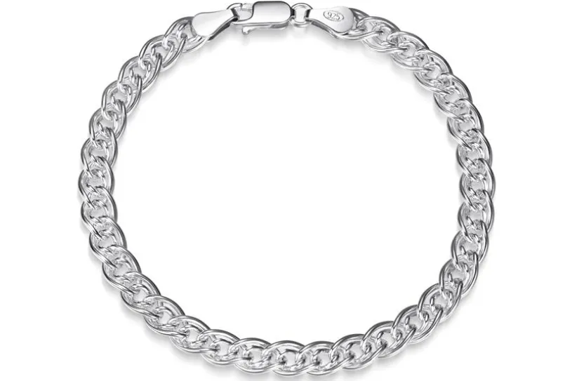 Doppelpanzerkette Armband 5,8mm - 925 Silber