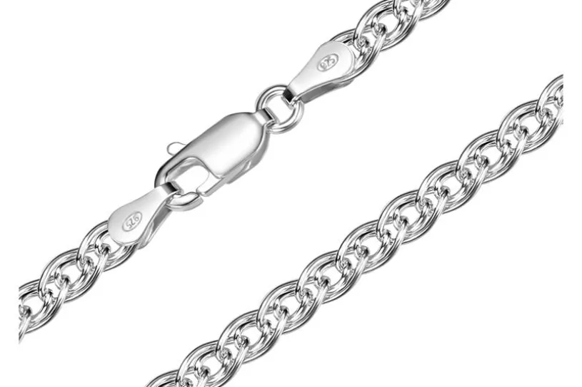 Doppelpanzerkette Armband 5,8mm - 925 Silber