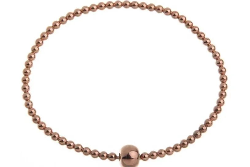 Elastic Elements Armband - 925 Silber, rosé vergoldet