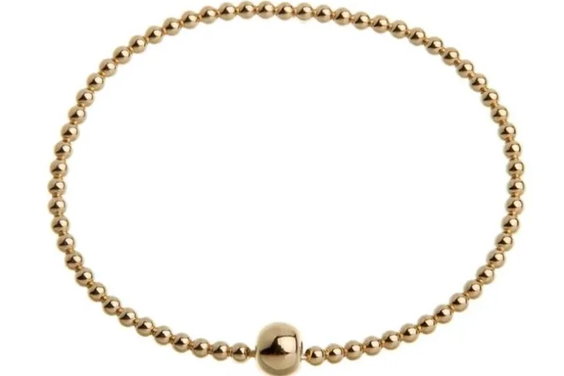Elastic Elements Armband - 925 Silber, vergoldet