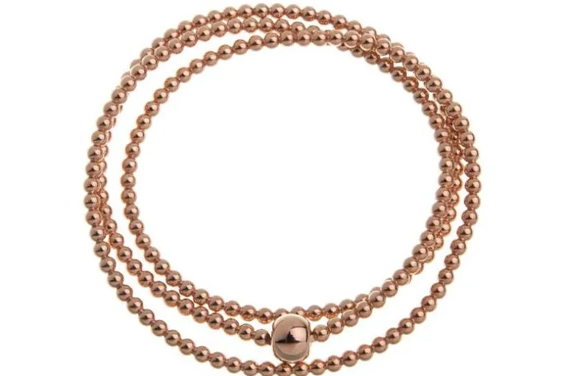 Elastic Elements Armband 3fach - 925 Silber, rosé vergoldet 925 Silber, rosé vergoldet