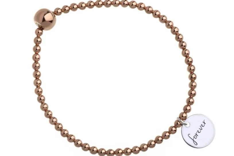 Elastic Elements Armband II - 925 Silber, rosé