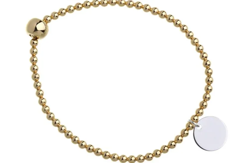 Elastic Elements Armband II - 925 Silber, vergoldet