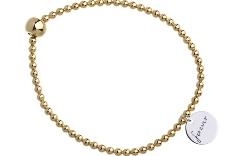 Elastic Elements Armband II - 925 Silber, vergoldet