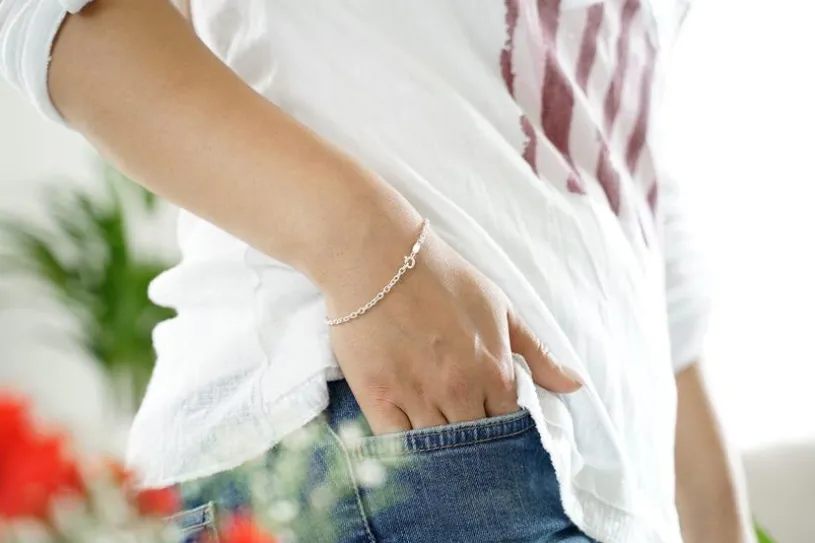 Erbskette Armband 2,8mm - 925 Silber