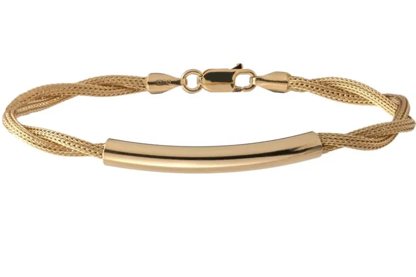 Fashion Armband - 925 Silber, vergoldet GOL187