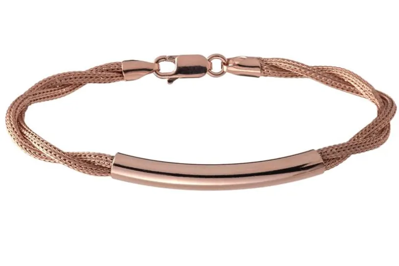 Fashion Armband - 925 Silber, rosé vergoldet ROS187