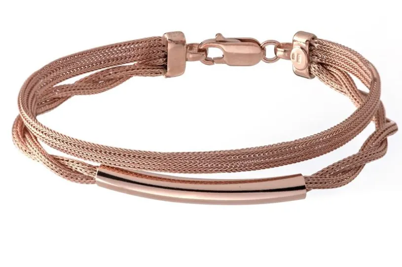 Fashion Armband - 925 Silber, rosé vergoldet ROS189