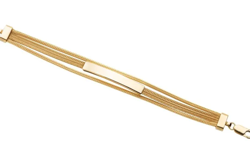 Fashion Armband - 925 Silber, vergoldet GOL188