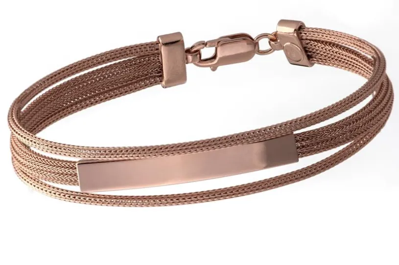 Fashion Armband - 925 Silber, rosé vergoldet ROS188