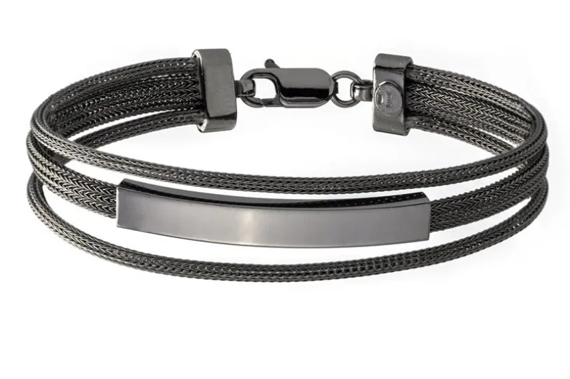 Fashion Armband - 925 Silber, Ruthenium RUT188