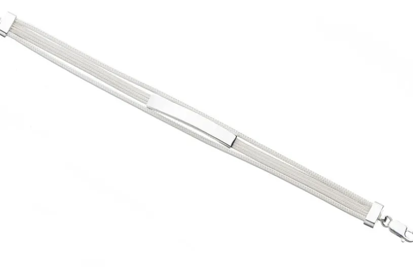Fashion Gravurarmband - 925 Silber Sil188