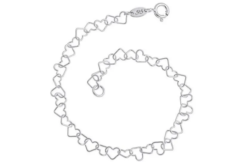 Fashion Line Armband Herzen - 925 Silber